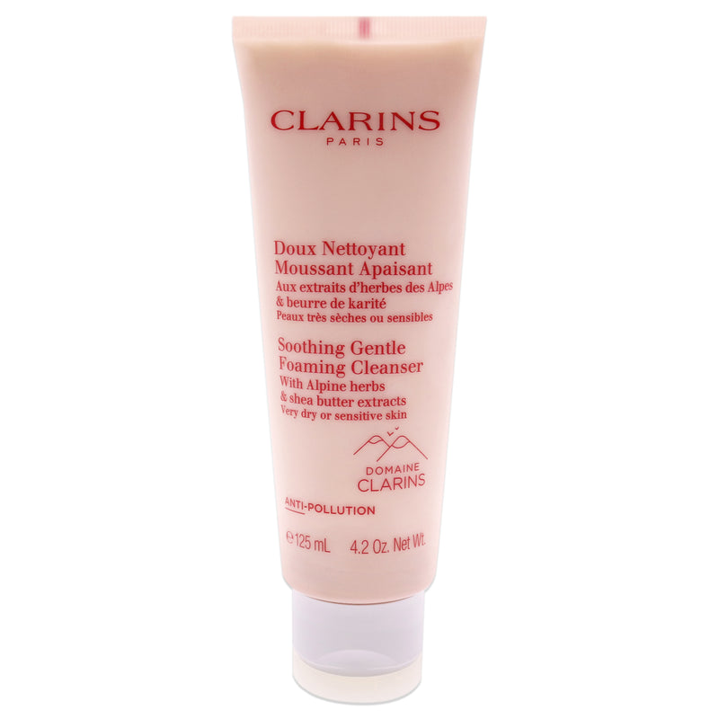 Clarins Soothing Gentle Foaming Cleanser by Clarins for Unisex - 4.2 oz Cleanser
