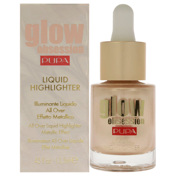 Pupa Milano Glow Obession Liquid Highlighter - 002 Moon Light by Pupa Milano for Women - 0.45 oz Highlighter