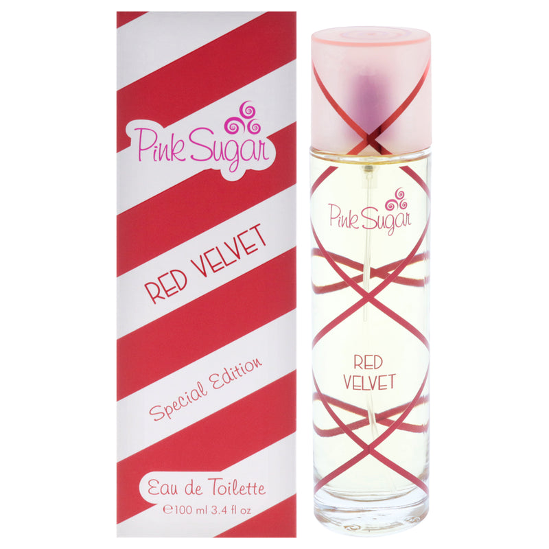 Aquolina Pink Sugar Red Velvet - Special Edition by Aquolina for Women - 3.4 oz EDT Spray