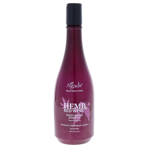Agadir Argan Oil Hemp and Red Wine Moisturizing Shampoo by Agadir for Unisex - 14.5 oz Shampoo