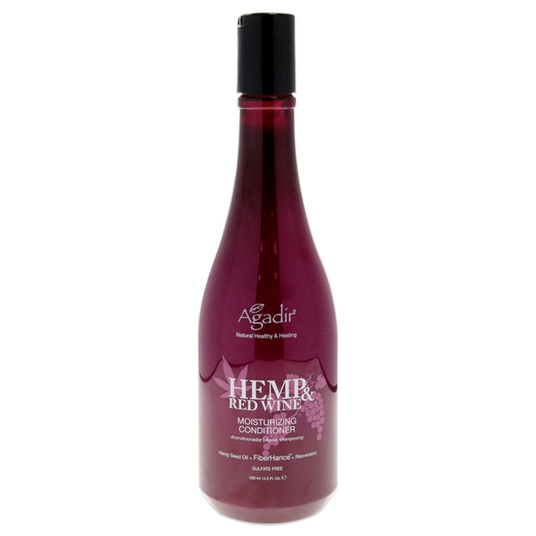Agadir Argan Oil Hemp and Red Wine Moisturizing Conditioner by Agadir for Unisex - 14.5 oz Conditioner