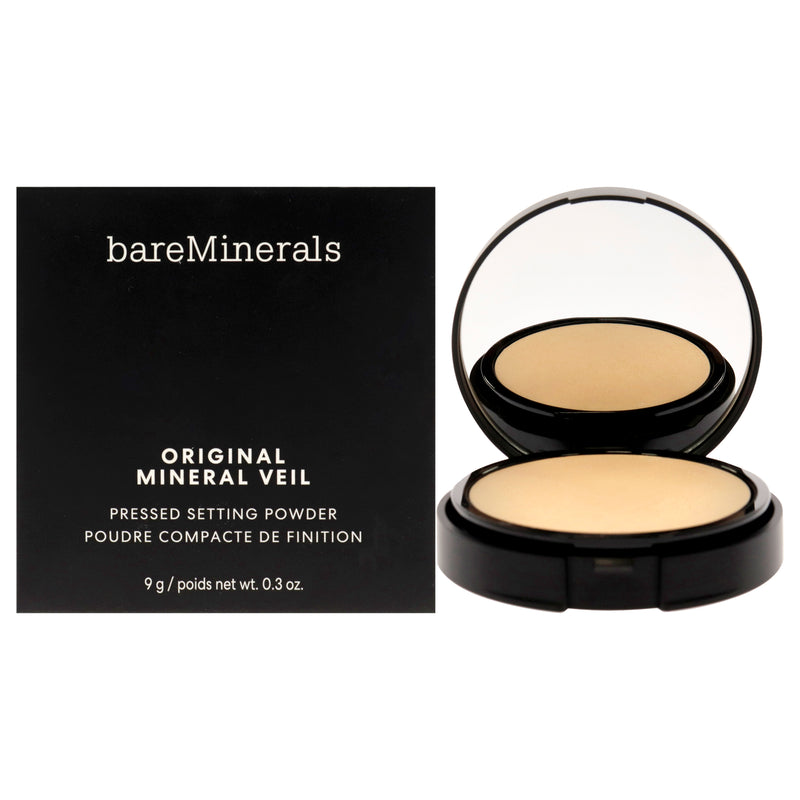 BareMinerals Original Mineral Veil Pressed Setting Powder - Sheer Medium by bareMinerals for Women - 0.3 oz Powder
