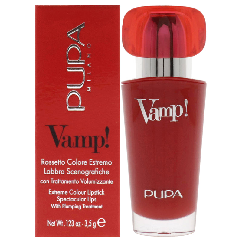 Pupa Milano Vamp! Extreme Colour Lipstick with Plumping Treatment - 100 Naked Skin by Pupa Milano for Women - 0.123 oz Lipstick