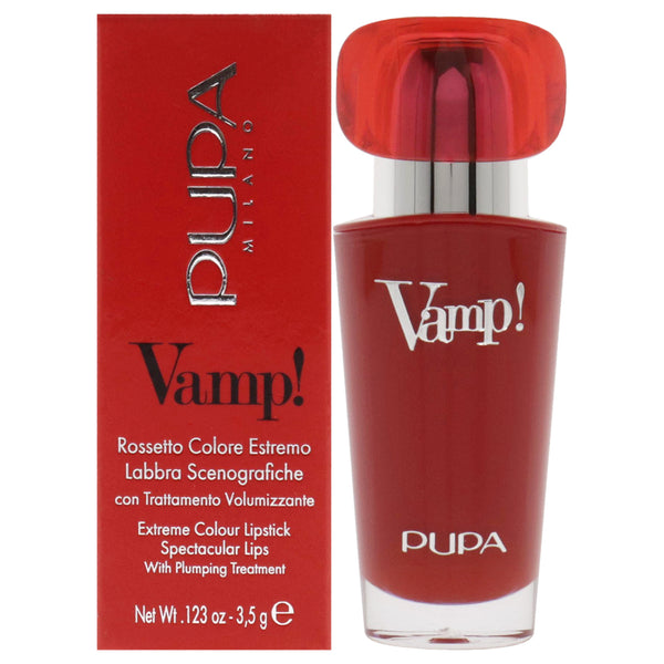 Pupa Milano Vamp! Extreme Colour Lipstick with Plumping Treatment - 101 Warm Nude by Pupa Milano for Women - 0.123 oz Lipstick