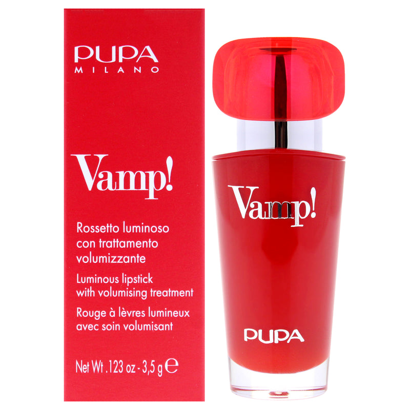 Pupa Milano Vamp! Extreme Colour Lipstick with Plumping Treatment - 104 Ancient Rose by Pupa Milano for Women - 0.123 oz Lipstick