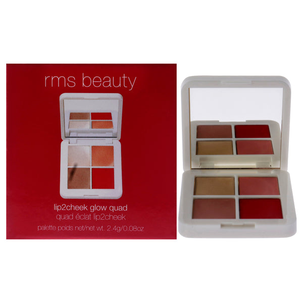 RMS Beauty Lip2Cheek Glow Quad Mini by RMS Beauty for Women - 0.08 oz Makeup