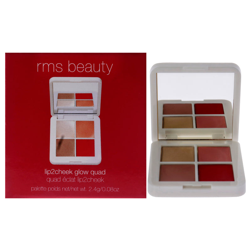RMS Beauty Lip2Cheek Glow Quad Mini by RMS Beauty for Women - 0.08 oz Makeup