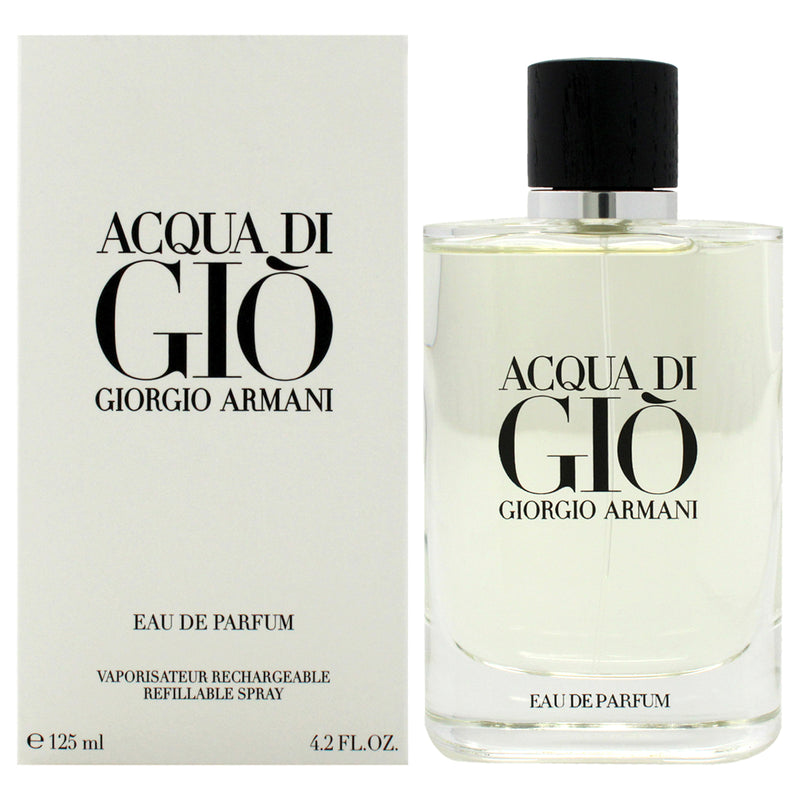 Giorgio Armani Acqua Di Gio by Giorgio Armani for Men - 4.2 oz EDP Spray (Refillable)