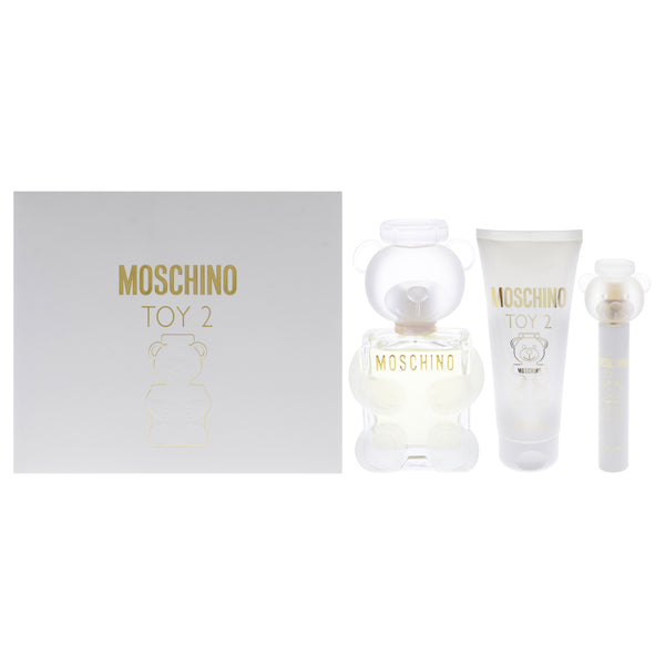 Moschino Moschino Toy 2 by Moschino for Women - 3 Pc Gift Set 3.4oz EDP Spray, 0.3oz EDP Spray, 3.4oz Body Lotion