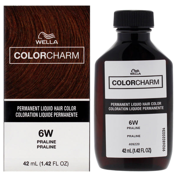 Wella Color Charm Permanent Liquid Hair Color - 6W Praline by Wella for Unisex - 1.42 oz Hair Color