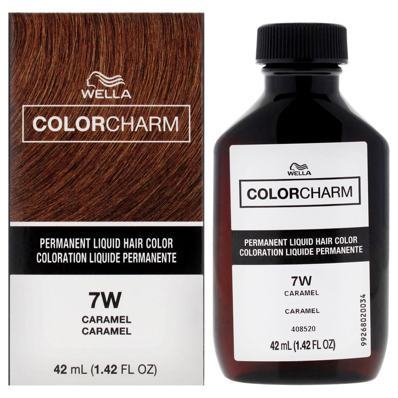 Wella Color Charm Permanent Liquid Hair Color - 7W Caramel by Wella for Unisex - 1.42 oz Hair Color