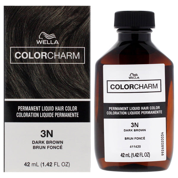 Wella Color Charm Permanent Liquid Hair Color - 3N Dark Brown by Wella for Unisex - 1.42 oz Hair Color