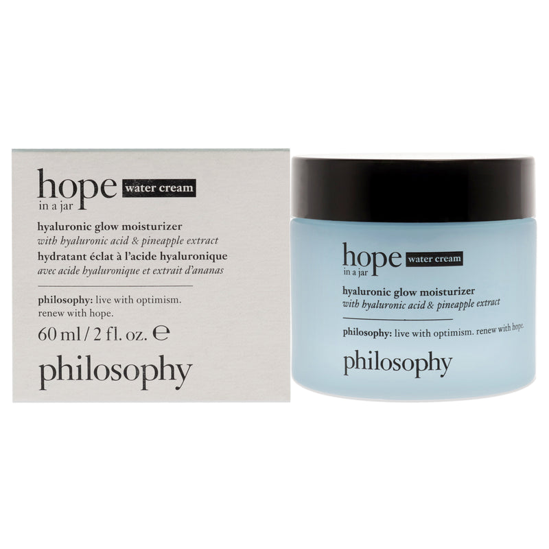 Philosophy Hope in a Jar Hyaluronic Glow Moisturizer by Philosophy for Unisex - 2 oz Moisturizer