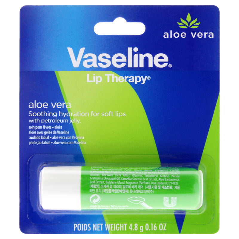 Vaseline Lip Therapy Petroleum Jelly - Aloe Vera by Vaseline for Women - 0.16 oz Lip Balm