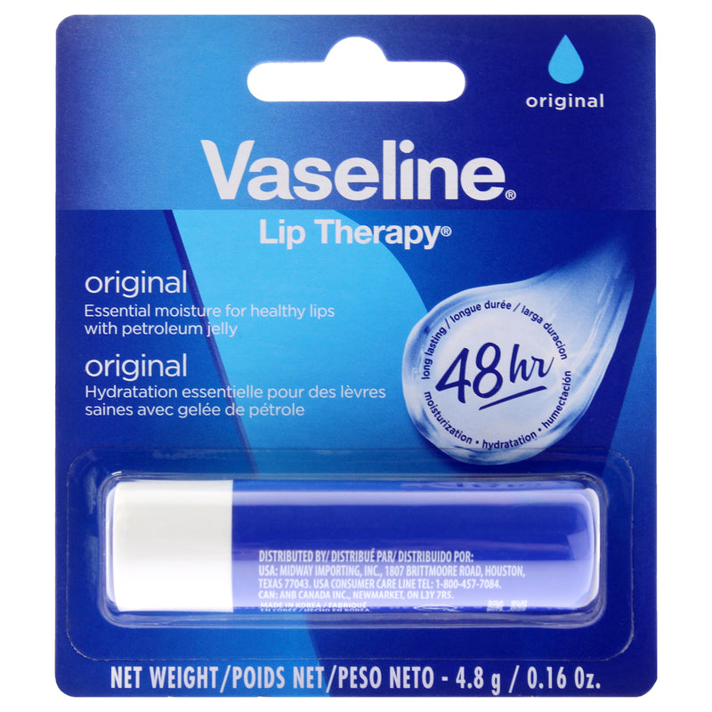 Vaseline Lip Therapy Original Petroleum Jelly by Vaseline for Women - 0.16 oz Lip Balm