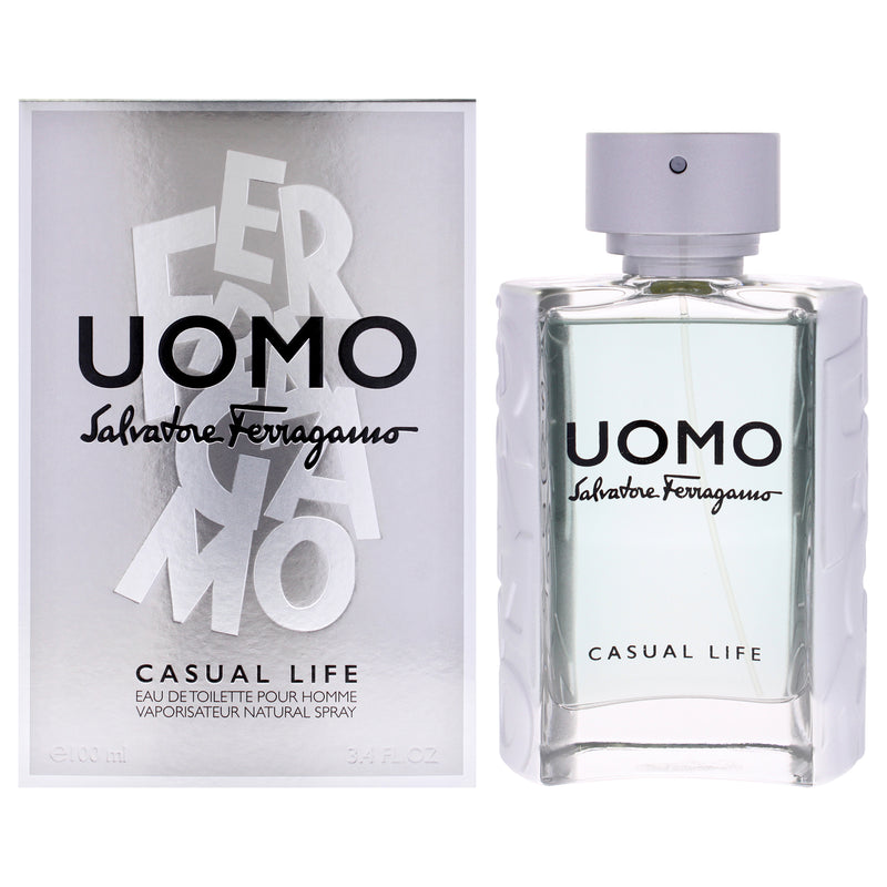 Salvatore Ferragamo Uomo Casual Life by Salvatore Ferragamo for Men - 3.4 oz EDT Spray