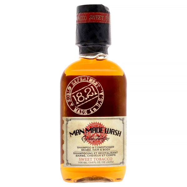 18.21 Man Made Man Made Wash - Sweet Tobacco by 18.21 Man Made for Men - 3.4 oz 3-In-1 Shampoo, Conditioner and Body Wash