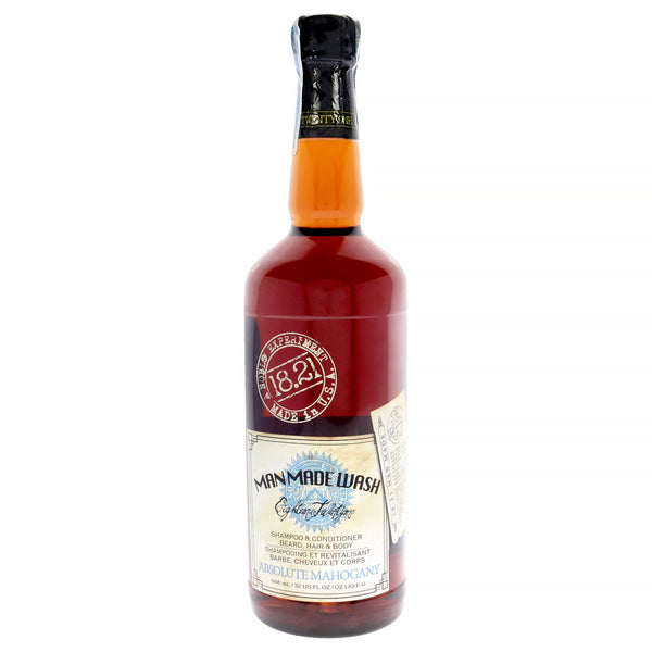 18.21 Man Made Man Made Wash - Absolute Mahogany by 18.21 Man Made for Men - 32 oz 3-In-1 Shampoo, Conditioner and Body Wash