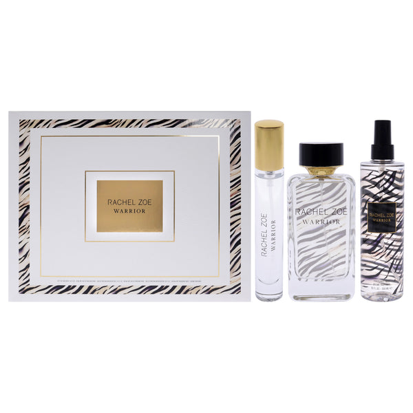 Rachel Zoe Warrior 2023 by Rachel Zoe for Women - 3 Pc Gift Set 3.4oz EDP Spray, 0.34oz EDP Spray, 10oz Fragrance Mist
