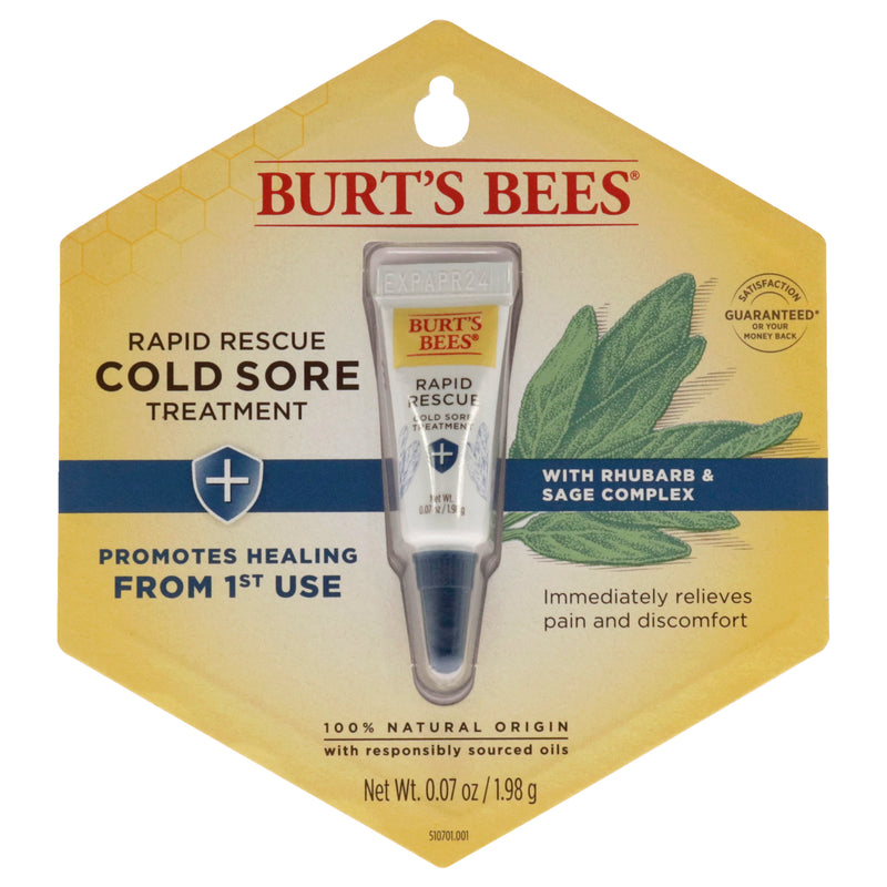 Burt's Bees Rapid Rescue Cold Sore Treatment by Burts Bees for Unisex - 0.07 oz Treatment