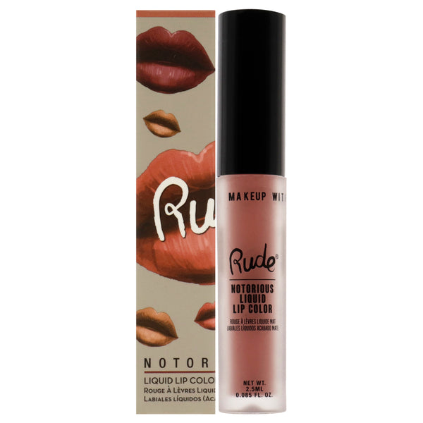 Rude Cosmetics Notorious Liquid Lip Color - Below the Belt by Rude Cosmetics for Women - 0.1 oz Lipstick