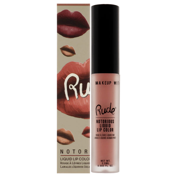 Rude Cosmetics Notorious Liquid Lip Color - False Hope by Rude Cosmetics for Women - 0.1 oz Lipstick