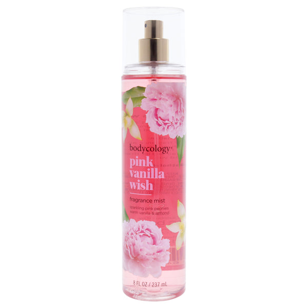 Bodycology Pink Vanilla Wish by Bodycology for Women - 8 oz Fragrance Mist