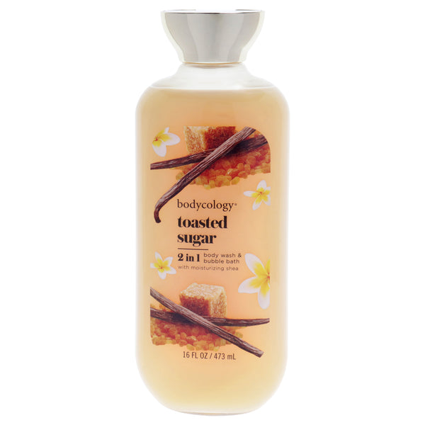 Bodycology 2 in 1 Body Wash and Bubble Bath - Toasted Sugar by Bodycology for Women - 16 oz Body Wash