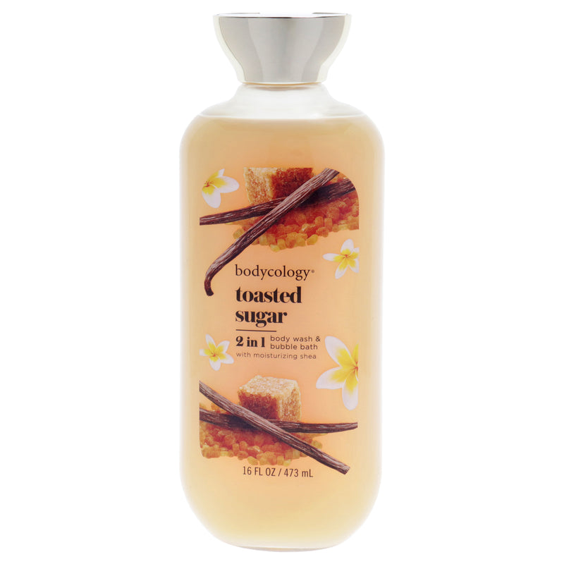 Bodycology 2 in 1 Body Wash and Bubble Bath - Toasted Sugar by Bodycology for Women - 16 oz Body Wash