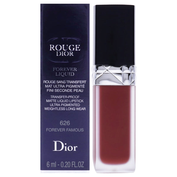Christian Dior Rouge Dior Forever Liquid Matte Lipstick - 626 Forever Famous by Christian Dior for Women - 0.2 oz Lipstick
