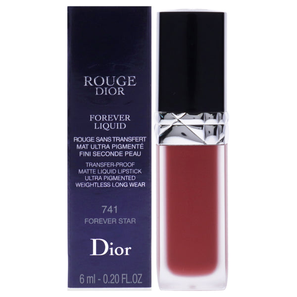 Christian Dior Rouge Dior Forever Liquid Matte Lipstick - 741 Forever Star by Christian Dior for Women - 0.2 oz Lipstick