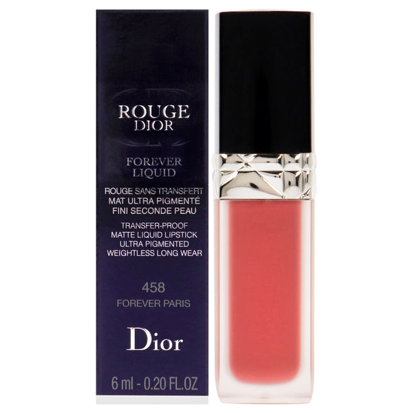 Christian Dior Rouge Dior Forever Liquid Matte Lipstick - 458 Forever Paris by Christian Dior for Women - 0.2 oz Lipstick
