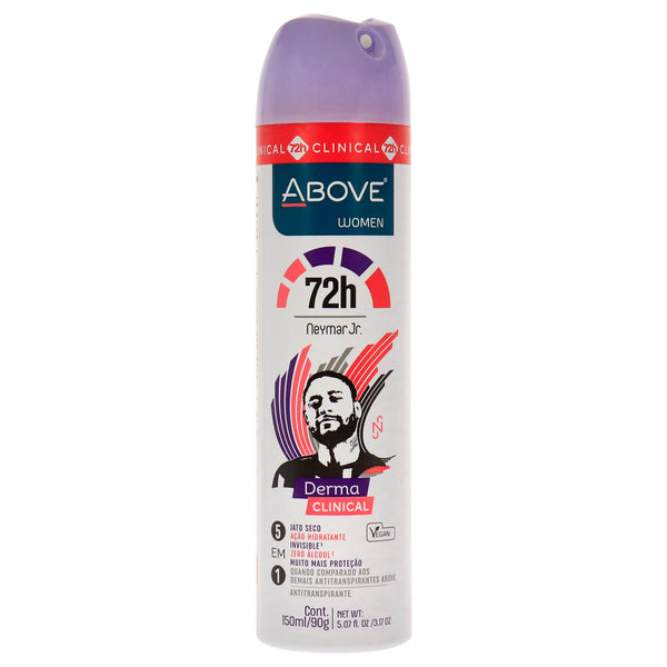 Above 72 Hours Neymar Jr Derma Clinical Antiperspirant Deodorant - Women by Above for Women - 3.17 oz Deodorant Spray