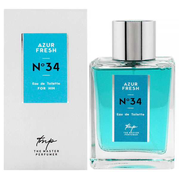 The Master Perfumer Azur Fresh N34 by The Master Perfumer for Men - 3.4 oz EDT Spray