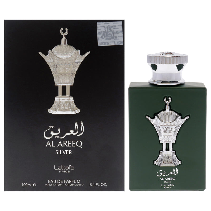 Lattafa Pride Al Areeq Silver by Lattafa for Men - 3.4 oz EDP Spray