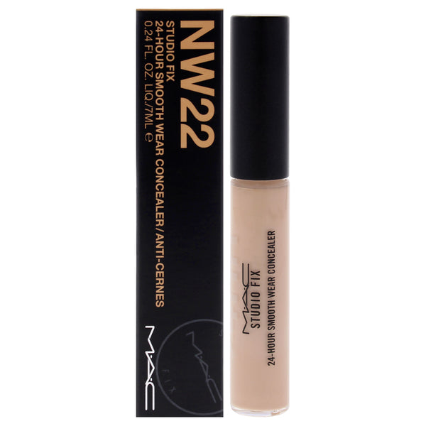 MAC Studio Fix 24 Hour Smooth Wear Concealer - NW22 Neutral Beige with Neutral Undertone by MAC for Women - 0.23 oz Concealer