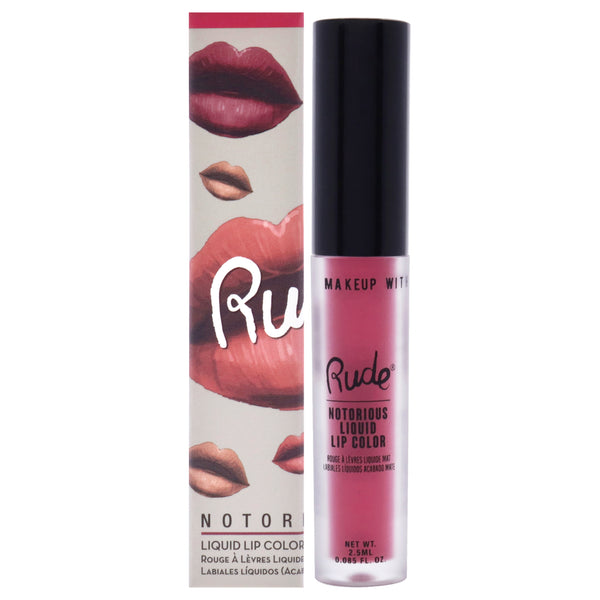 Rude Cosmetics Notorious Liquid Lip Color - Corrupted Heart by Rude Cosmetics for Women - 0.1 oz Lipstick
