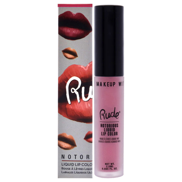 Rude Cosmetics Notorious Liquid Lip Color - Nude Colony by Rude Cosmetics for Women - 0.1 oz Lipstick