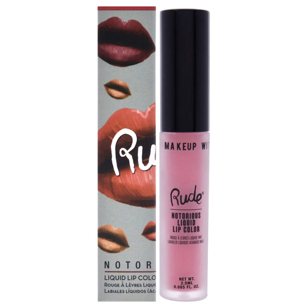 Rude Cosmetics Notorious Liquid Lip Color - Going Topless by Rude Cosmetics for Women - 0.1 oz Lipstick