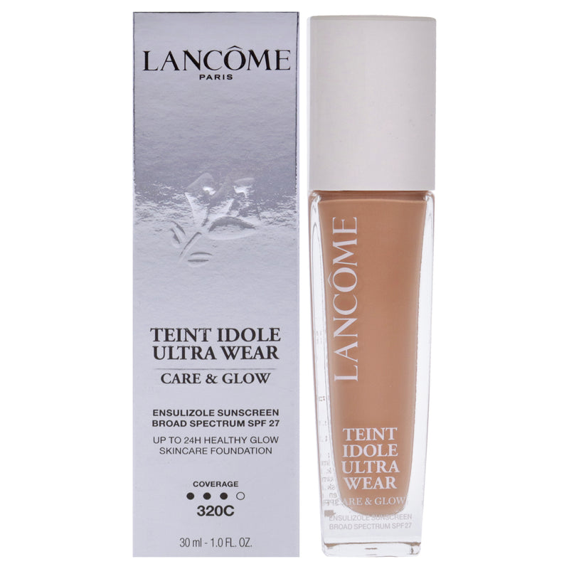 Lancome Teint Idol Ultra Wear Care and Glow SPF 27 - 320C Light medium With Cool Pink Undertones by Lancome for Women - 1 oz Foundation