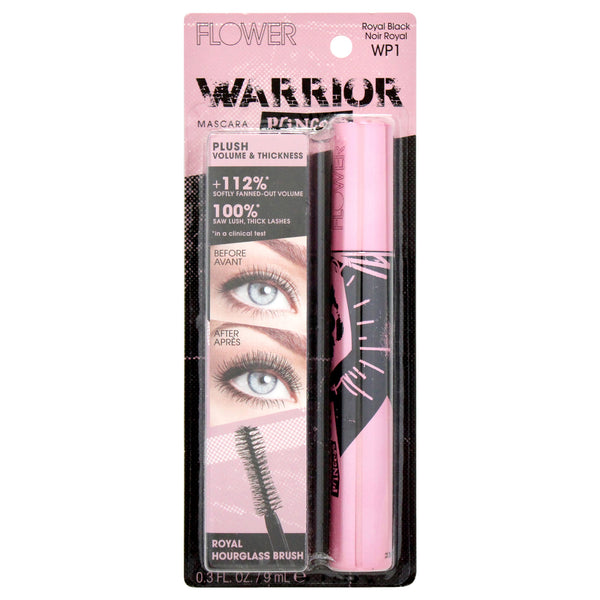 Flower Beauty Warrior Princess Mascara - WP1 Royal Black by Flower Beauty for Women - 0.3 oz Mascara
