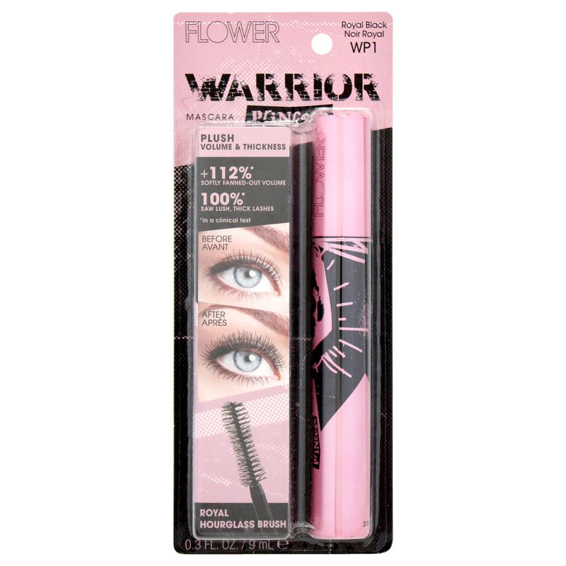 Flower Beauty Warrior Princess Mascara - WP1 Royal Black by Flower Beauty for Women - 0.3 oz Mascara