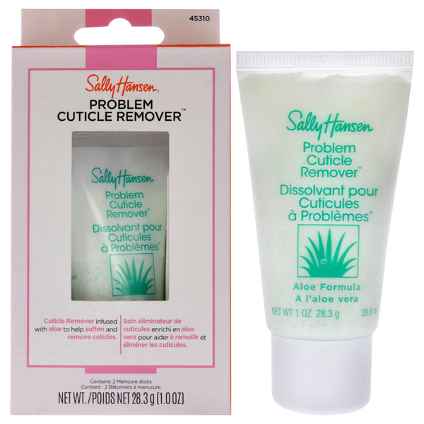 Sally Hansen Problem Cuticle Remover by Sally Hansen for Women - 3 Pc 1oz Cuticle Remover, 2 Manicure Sticks