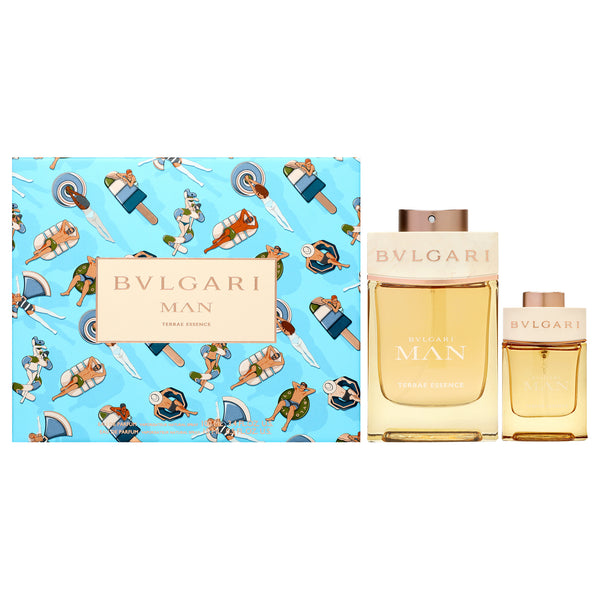 Bvlgari Bvlgari Man Terrae Essence by Bvlgari for Men - 2 Pc Gift Set 3.4oz EDP Spray, 0.5oz EDP Spray