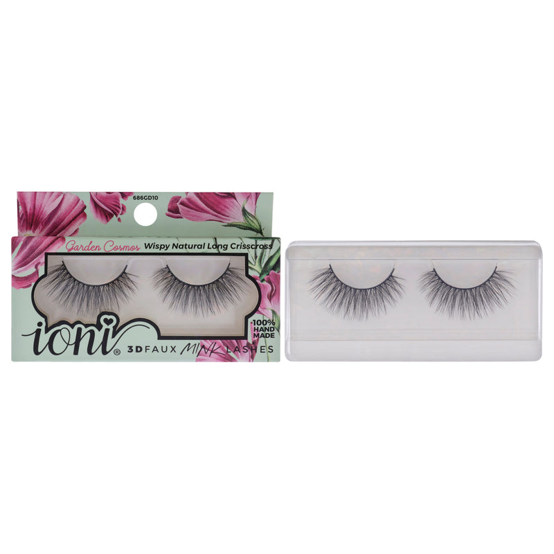 Ioni Lash Garden 3D Faux Mink Lashes - Garden Cosmos by Ioni for Women 1 Pair Eyelashes