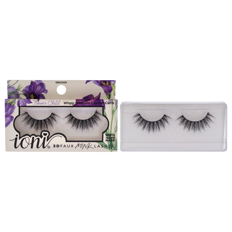 Ioni Lash Garden 3D Faux Mink Lashes - Flower Child by Ioni for Women - 1 Pair Eyelashes