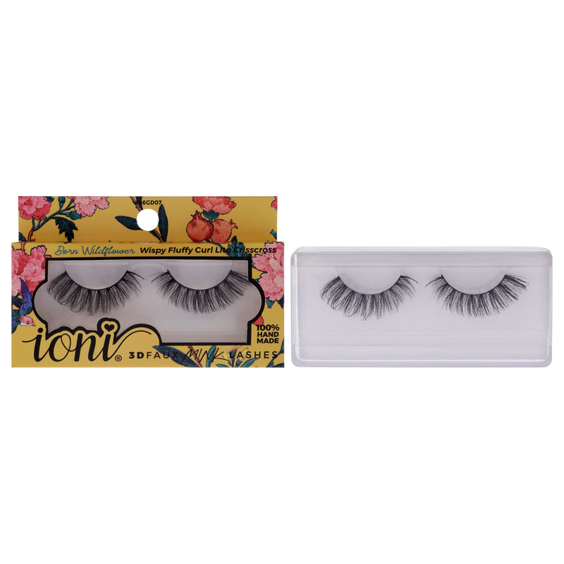 Ioni Lash Garden 3D Faux Mink Lashes - Born Wildflower by Ioni for Women - 1 Pair Eyelashes