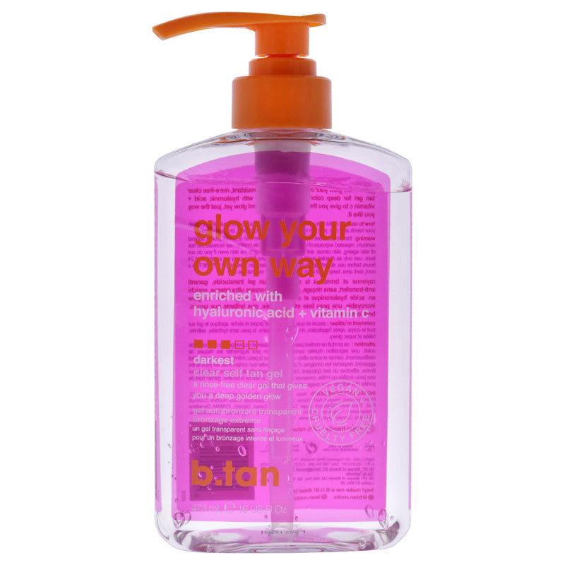 B.Tan Glow Your Own Way Clear Self Tan Gel by B.Tan for Women - 16 oz Gel