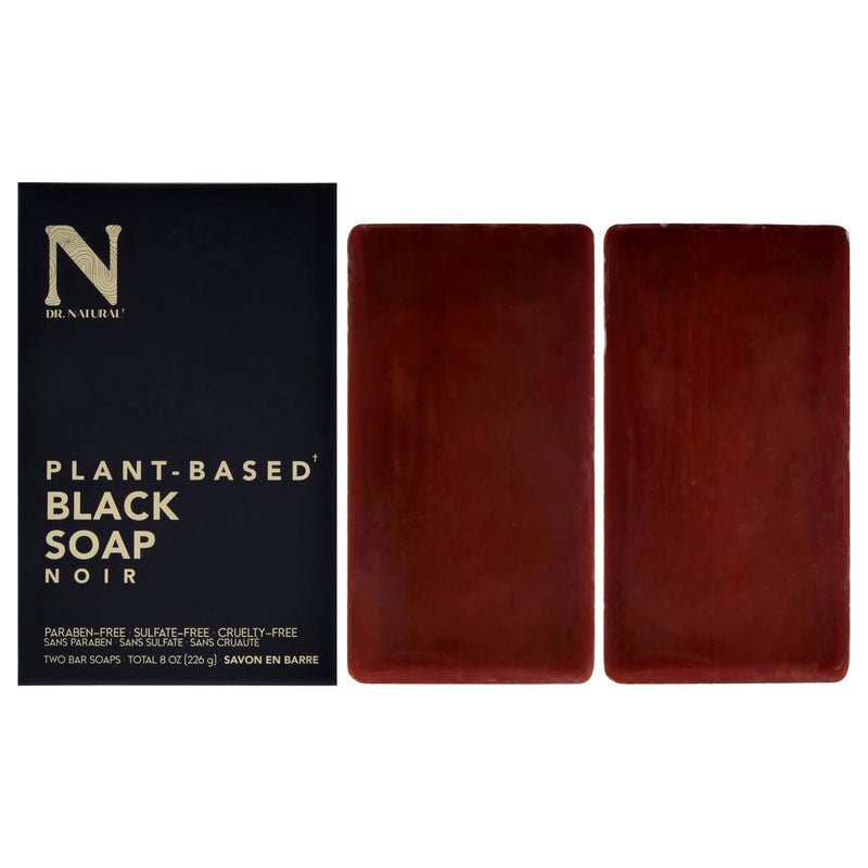 Dr. Natural Bar Soap - Black by Dr. Natural for Unisex - 2 x 8 oz Soap