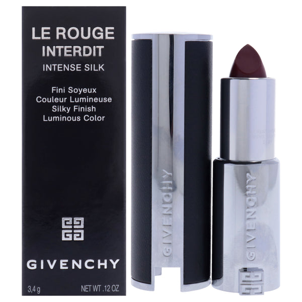 Givenchy Le Rouge Interdit Intense Silk Lipstick - 334 Grenat Volontaire by Givenchy for Women - 0.12 oz Lipstick (Refillable)